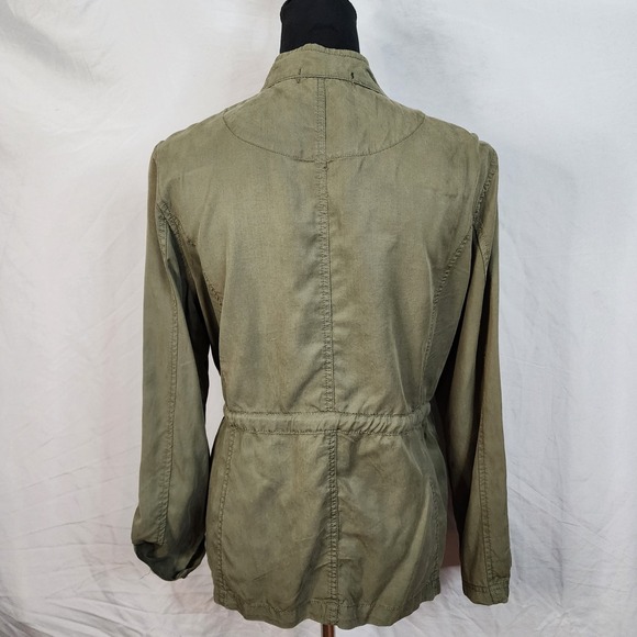 Social Standard By SANCTUARY Size Medium Tencel Snap Front Lightweight Jacket - Picture 5 of 11
